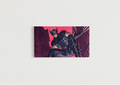 Wolverine comic art velvet wall tapestry – Logan mid-action in dynamic red and pink X-Men comic panel style