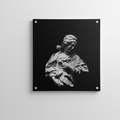 Virgin Mary marble velvet wall tapestry – dark spiritual design