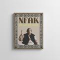 Nusrat Fateh Ali Khan velvet wall tapestry – qawwali tribute design