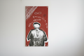 Sidhu Moosewala GOAT velvet wall tapestry – red crimson tribute design