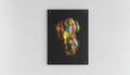 Infinity Gauntlet velvet wall tapestry – glowing particle art design